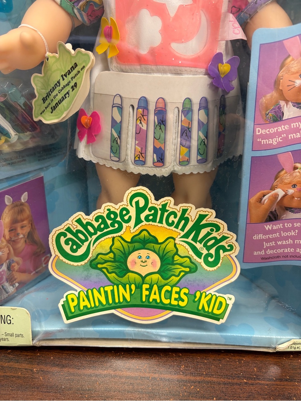 Vintage 1996 Paintin’ Faces Cabbage Patch Kid - Picture 3 of 6